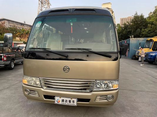 calidad  Golden Dragon Small Used Coaster Bus Mini 23 Seats Passenger Used Coach Bus fábrica