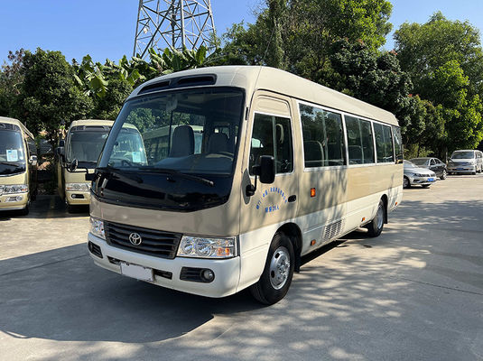 calidad  10-23 Seats Used Coster Bus  Manual Transmission With Comfortable Seating fábrica