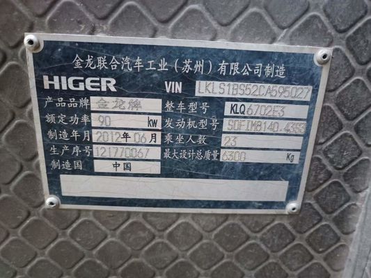 King Long Used 23 asientos Autobús confiable de segunda mano modelo de mano izquierda