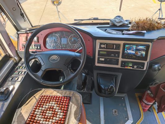 34 asientos autobús escolar de segunda mano combustible diesel con motor V6