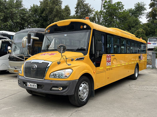 Autobuses escolares usados amarillos de 46 asientos con transmisión manual Autobuses usados