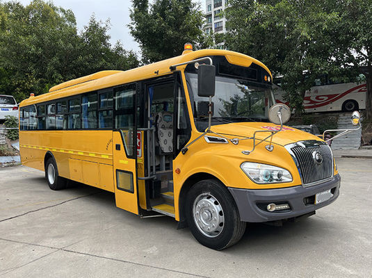 Autobuses escolares usados amarillos de 46 asientos con transmisión manual Autobuses usados