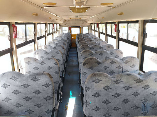 Autobuses escolares usados de Shaolin 56 asientos LHD Posición de dirección con transmisión manual