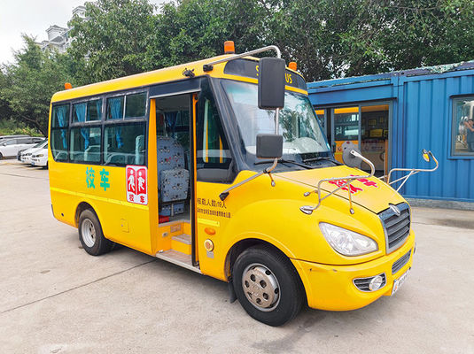 Autobuses escolares usados de Dongfeng de 19 asientos con combustible diésel de la norma de emisiones Euro 4