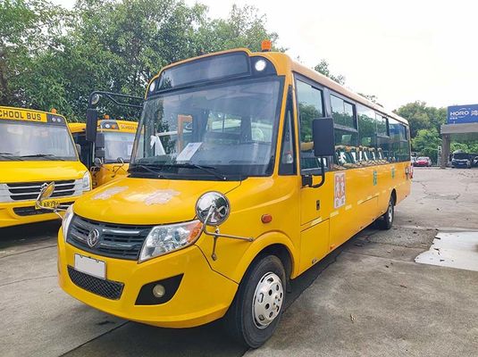 Diesel Euro 4 Autobús escolar jubilado Dongfeng 56 asientos Autobús escolar amarillo