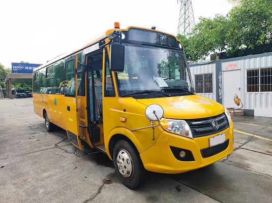 Diesel Euro 4 Autobús escolar jubilado Dongfeng 56 asientos Autobús escolar amarillo