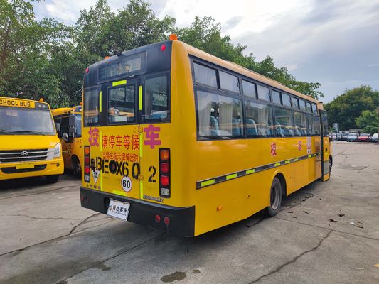Shangrao Autobuses escolares usados 51 asientos Diesel de combustible Autobús de la vieja escuela