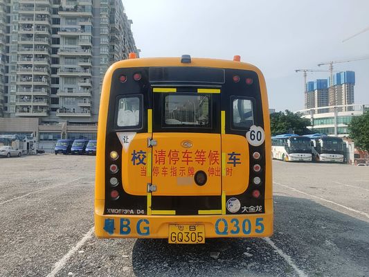Autobús King Long de 32 asientos de segunda mano Autobús escolar amarillo Tipo de combustible diesel