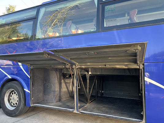 Autobús de montaña rusa usado azul de Yutong 51 asientos Euro 4 estándar de emisiones