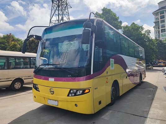 Transmisión manual Autobús de lujo usado 100 km/h Velocidad máxima Servo de combustible diesel 49 asientos