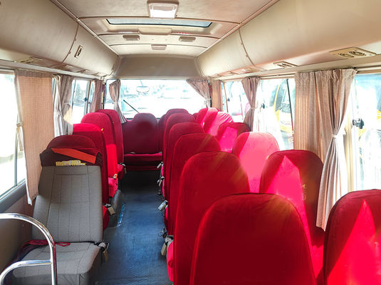 23 asientos Toyota Coaster Autobús de segunda mano con transmisión manual