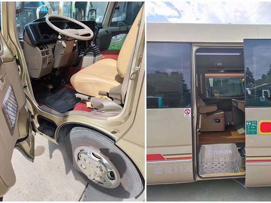 Autobús Toyota Coaster de segunda mano de 11 asientos con transmisión manual