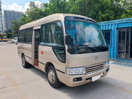 Golden Dragon Vans pequeñas usadas 19 asientos Euro 4 LHD AC con transmisión manual