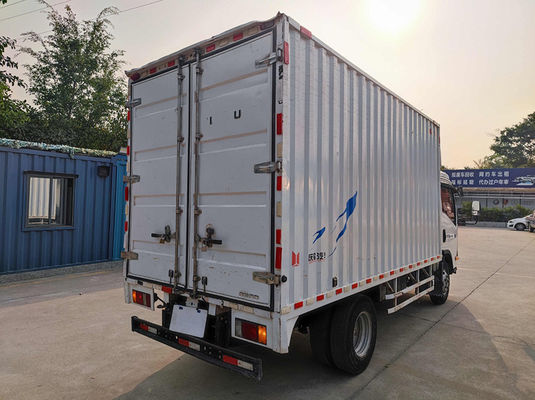Manual blanco Vans de carga pre-poseídos Diesel Isuzu Vans de carga usados Box Truck