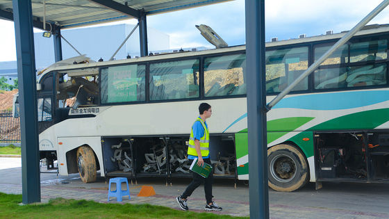 23 asientos Autobús de montaña usados con transmisión manual de ventana de sellado