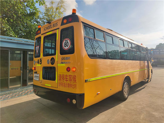 Autobuses escolares automáticos amarillos de 46 asientos de segunda mano
