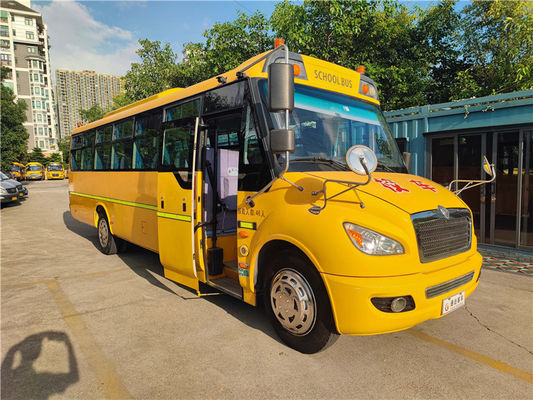 Autobuses escolares automáticos amarillos de 46 asientos de segunda mano