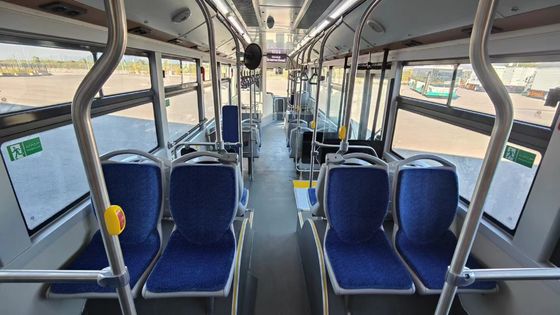 Autobuses urbanos eléctricos puros de segunda mano LHD Posición de dirección 20 asientos 2 pisos