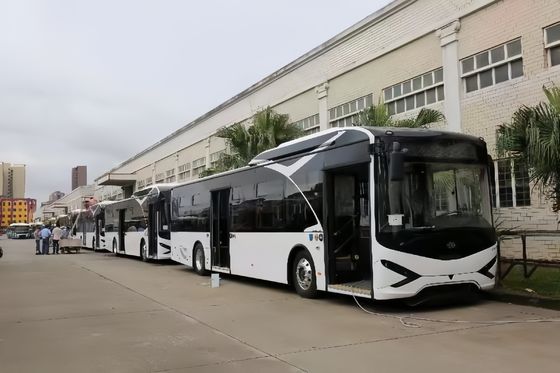 Autobús urbano de 30 asientos Zonson Autobús LHD de 12 metros para 2 pasajeros Millas de puertas