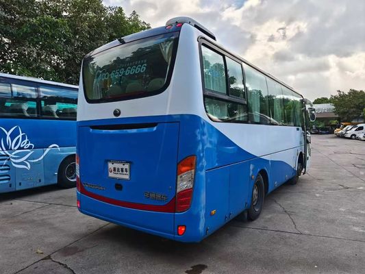 Autobús de segunda mano de 28 plazas con motor Yuchai de 200 CV y velocidad máxima de 100 km/h