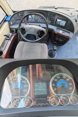 Autobús de segunda mano de 28 plazas con motor Yuchai de 200 CV y velocidad máxima de 100 km/h