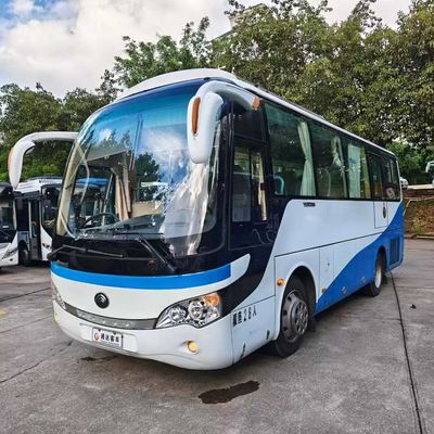 Autobús de segunda mano de 28 plazas con motor Yuchai de 200 CV y velocidad máxima de 100 km/h