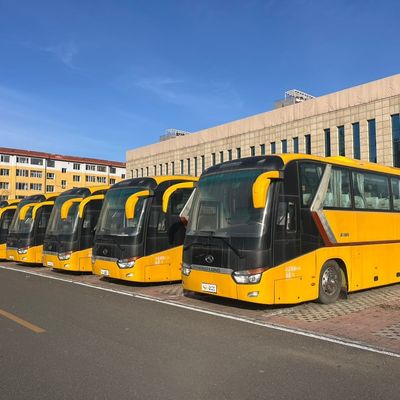 Autobuses de segunda mano con vidrio de doble capa y absorción de impactos y aire caliente Oferta de venta al por mayor con estándar de emisiones Nacional IV