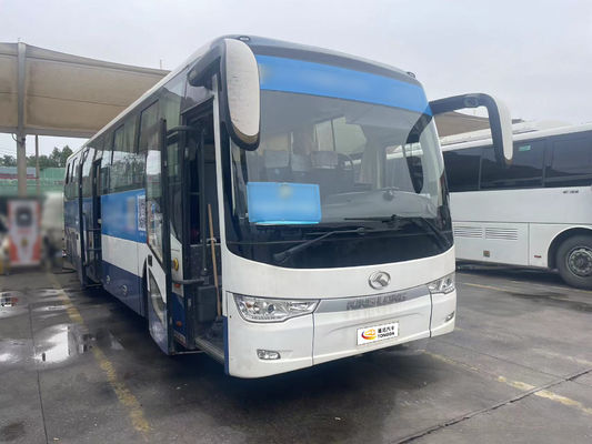 Autobús de segunda mano puro eléctrico KING LONG blanco de 48 plazas con vía trasera 1860 y vía delantera 2054
