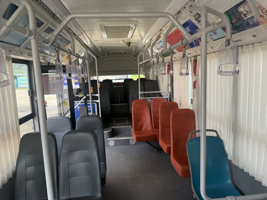Autobús de transporte público urbano de segunda mano con capacidad para 24/55 pasajeros, exterior amarillo y distancia entre ejes de 4200