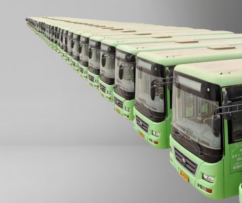 Autobús urbano diésel de 2015 de segunda mano, con volante a la izquierda, autobús verde de 8 metros