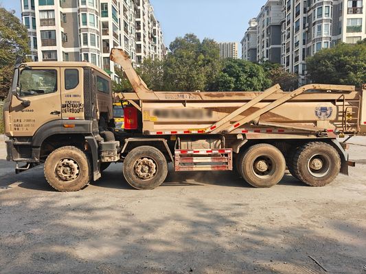 Camión volquete Howo amarillo de dos plazas de segunda mano, producido en 2019