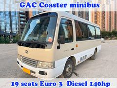 Autobús de montaña usada GAC 19 asientos 6m LHD Euro 3 motor diesel 127hp minibus usado